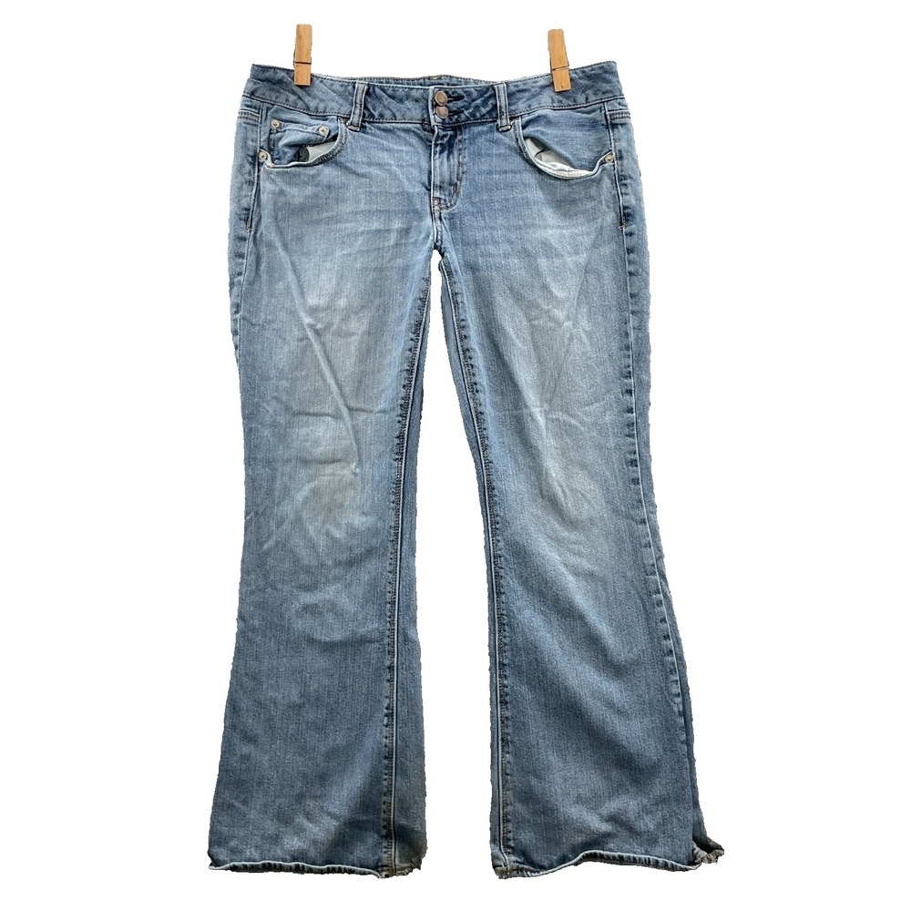 American Eagle Artist Bootcut Jean Women 12 S Western Y2k Cowgirl Rodeo Workwear